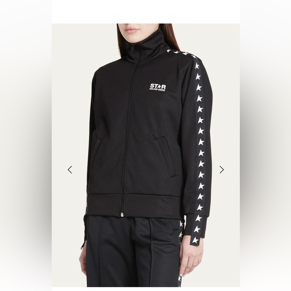 Women’s Golden Goose Grosgrain-Trim Zippered Track Jacket - Small.